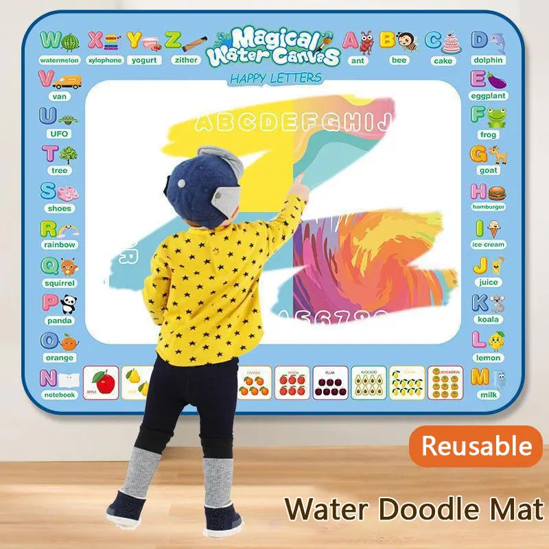 Magic Water Drawing Mat – Reusable Coloring & Doodle Canvas for Kids’ Creative Fun and Early Learning
