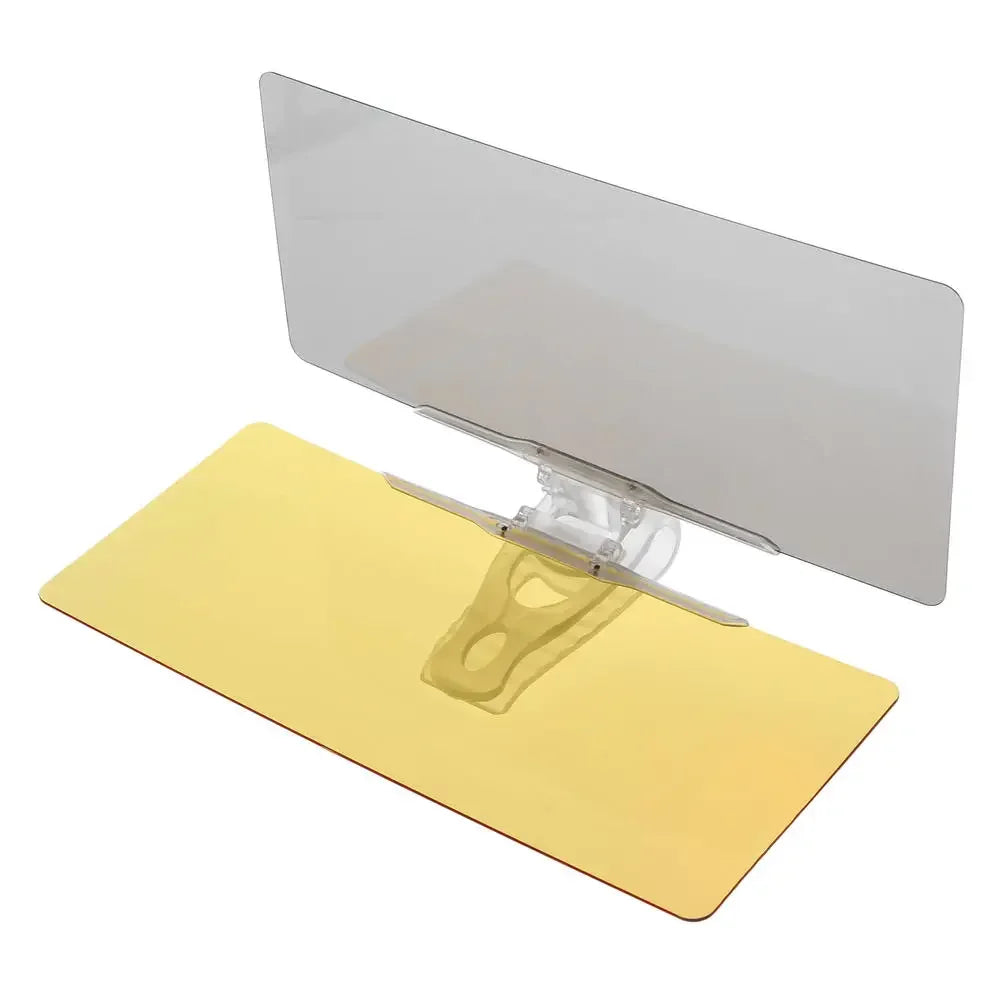 1 Piece Car Sun Visor HD Anti-Glare Sunshade Day & Night Vision Foldable Driving Mirror UV Protection Flip-Down Interior Accessories