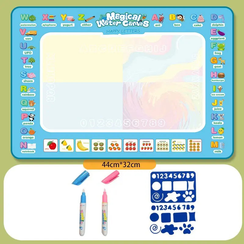 Magic Water Drawing Mat – Reusable Coloring & Doodle Canvas for Kids’ Creative Fun and Early Learning