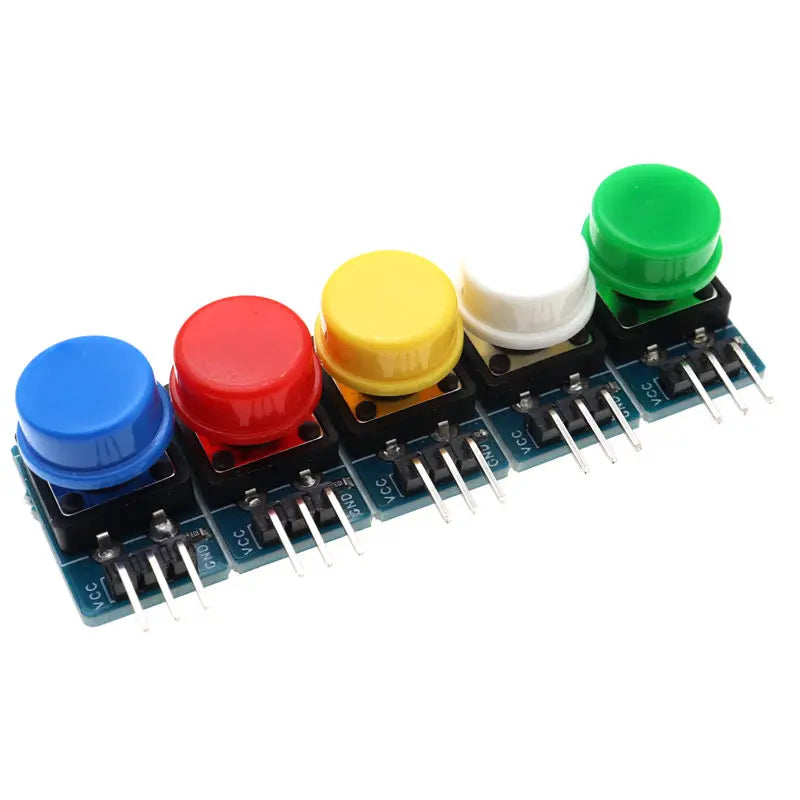 5pcs 12X12MM Big key module Big button module Light touch switch module with hat High level output for arduino or raspberry pi 3
