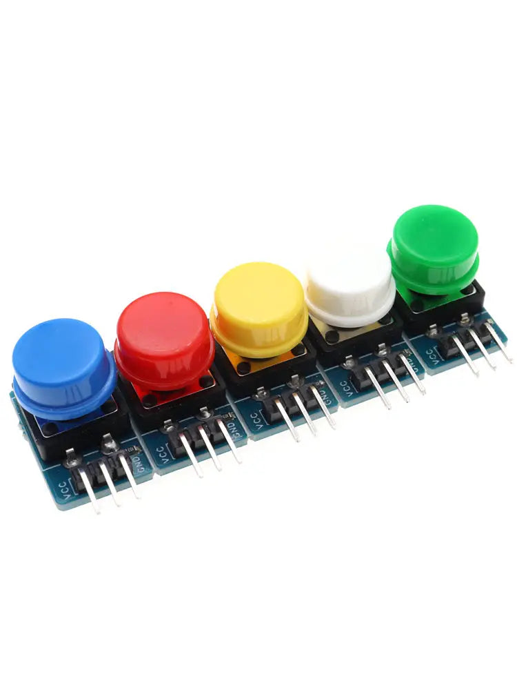 5pcs 12X12MM Big key module Big button module Light touch switch module with hat High level output for arduino or raspberry pi 3