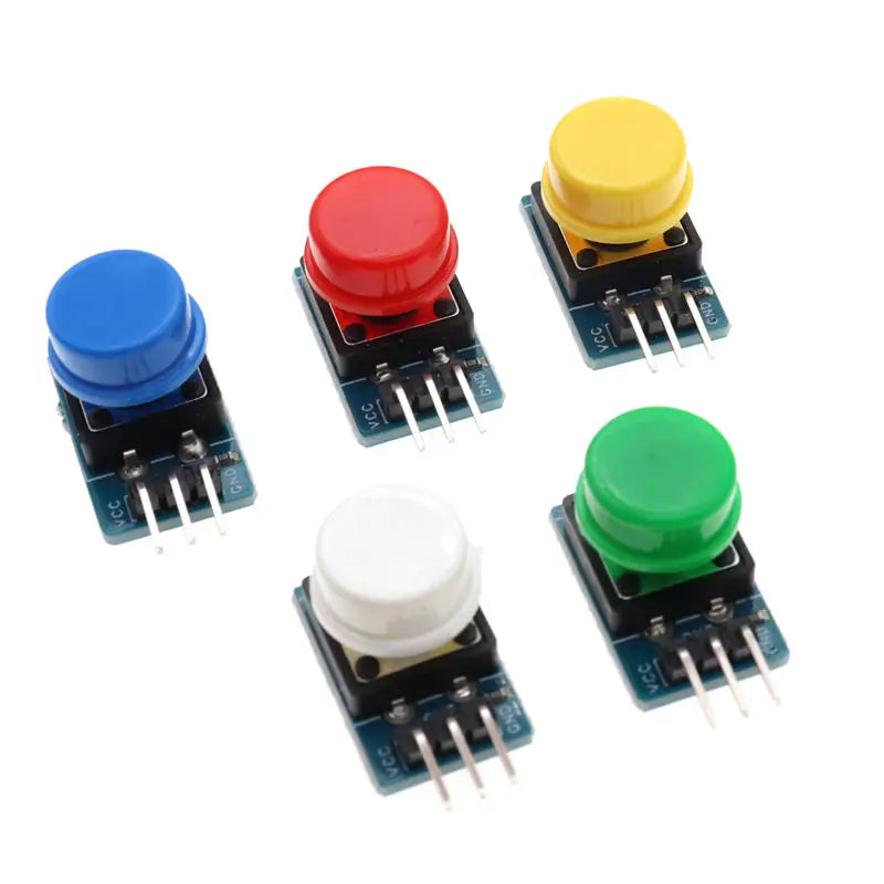 5pcs 12X12MM Big key module Big button module Light touch switch module with hat High level output for arduino or raspberry pi 3