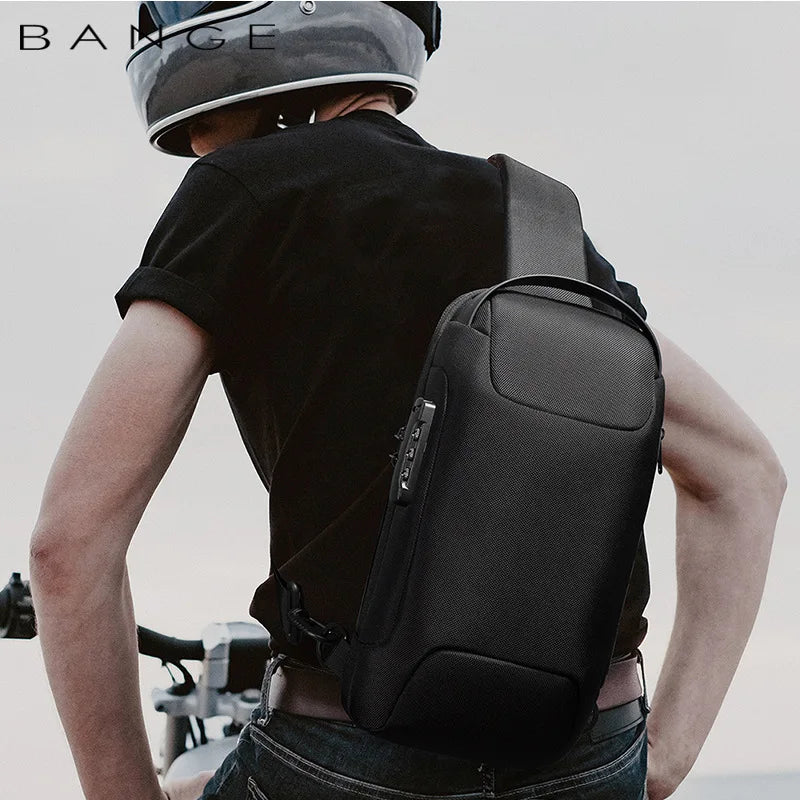 Men’s Waterproof USB Charging Crossbody Bag – Anti-Theft, Multifunction Shoulder & Waist Pack for Short Trips, Travel, and Everyday Carry