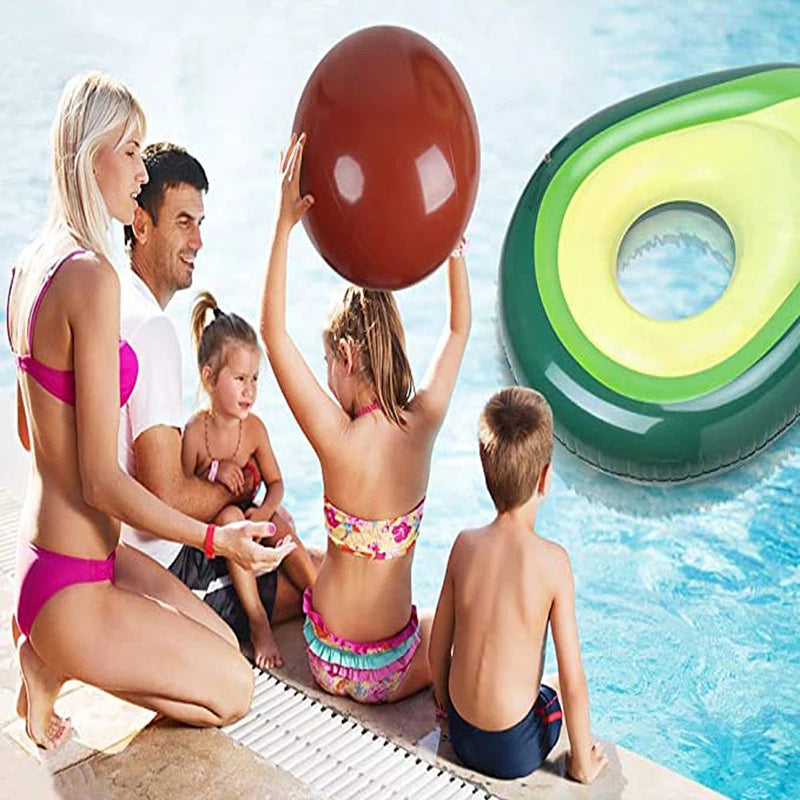 Giant Inflatable Avocado Pool Float – Fun, Eye-Catching Green Lounger with Removable Pit, Perfect for Summer Parties, Beach Days & Relaxing in the Sun