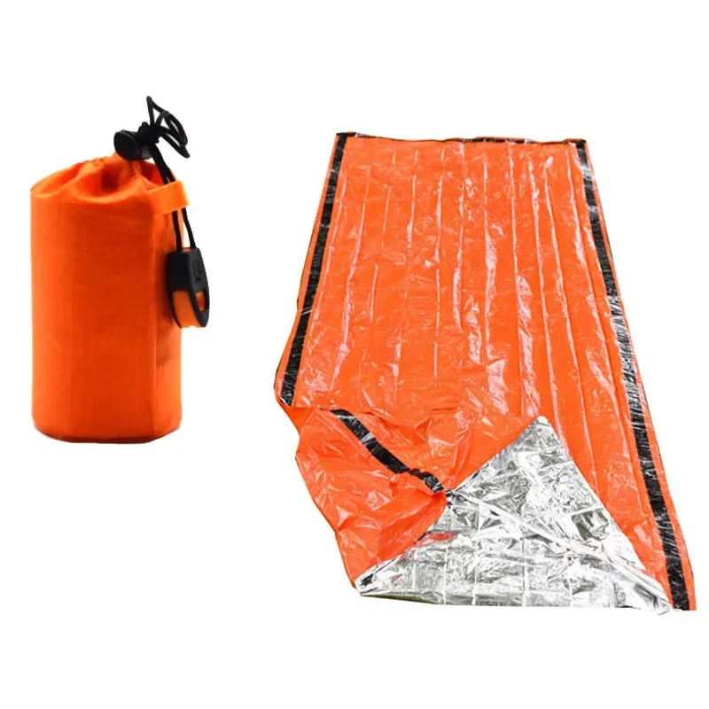 All-Weather Emergency Survival Sleeping Bag – Waterproof, Thermal Mylar Blanket Sack | Reusable & Compact for Camping, Hiking & Outdoor Adventures