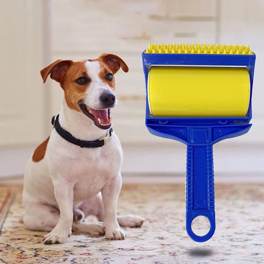 Reusable Sticky Tool Picker Cleaner Lint Roller Pet Hair Remover Brush Clothing Carpet Furniture