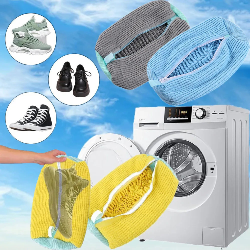 Premium Mesh Shoe Wash & Storage Bag – Soft Inner Lining Protects Sneakers and Casual Shoes in Washer, Dryer, or During Travel