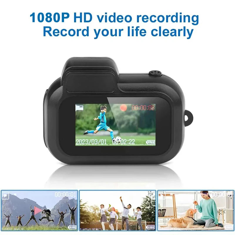 SLR Shaped Mini Camera 1080P Pocket DV Outdoor Action Camera Video Recorder Portable Body Cam Micro Camcorder with Screen