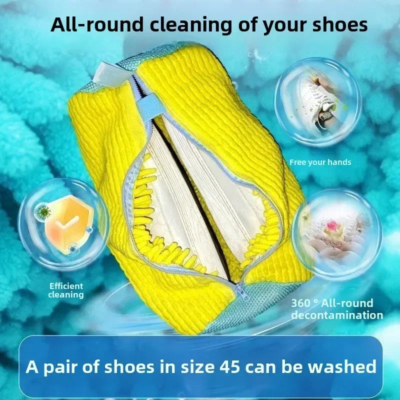 Premium Mesh Shoe Wash & Storage Bag – Soft Inner Lining Protects Sneakers and Casual Shoes in Washer, Dryer, or During Travel