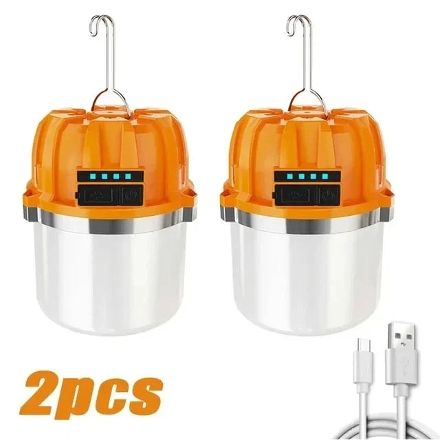 Ultra-Bright 500W Rechargeable LED Camping Lantern – Portable USB Lamp & Flashlight with Power Display, Perfect for Outdoors, Fishing, and Emergencies!