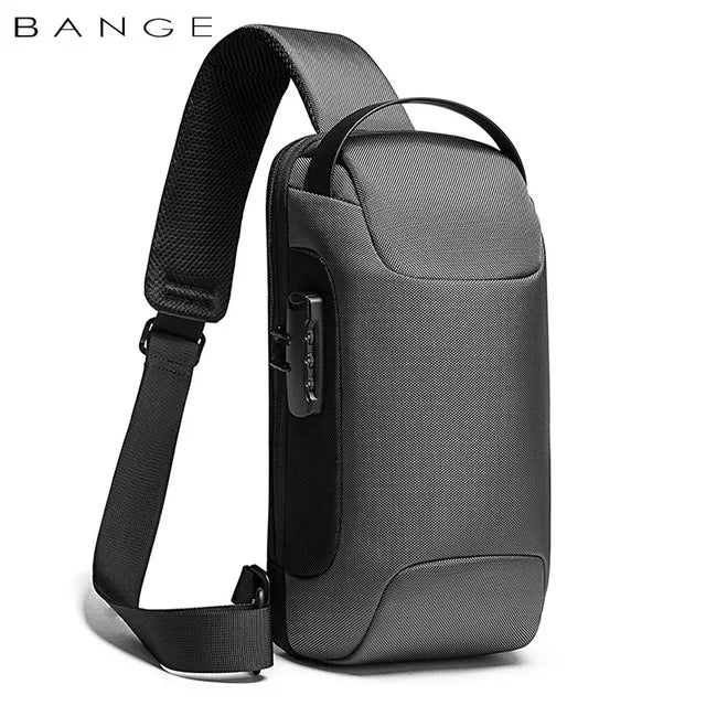 Men’s Waterproof USB Charging Crossbody Bag – Anti-Theft, Multifunction Shoulder & Waist Pack for Short Trips, Travel, and Everyday Carry