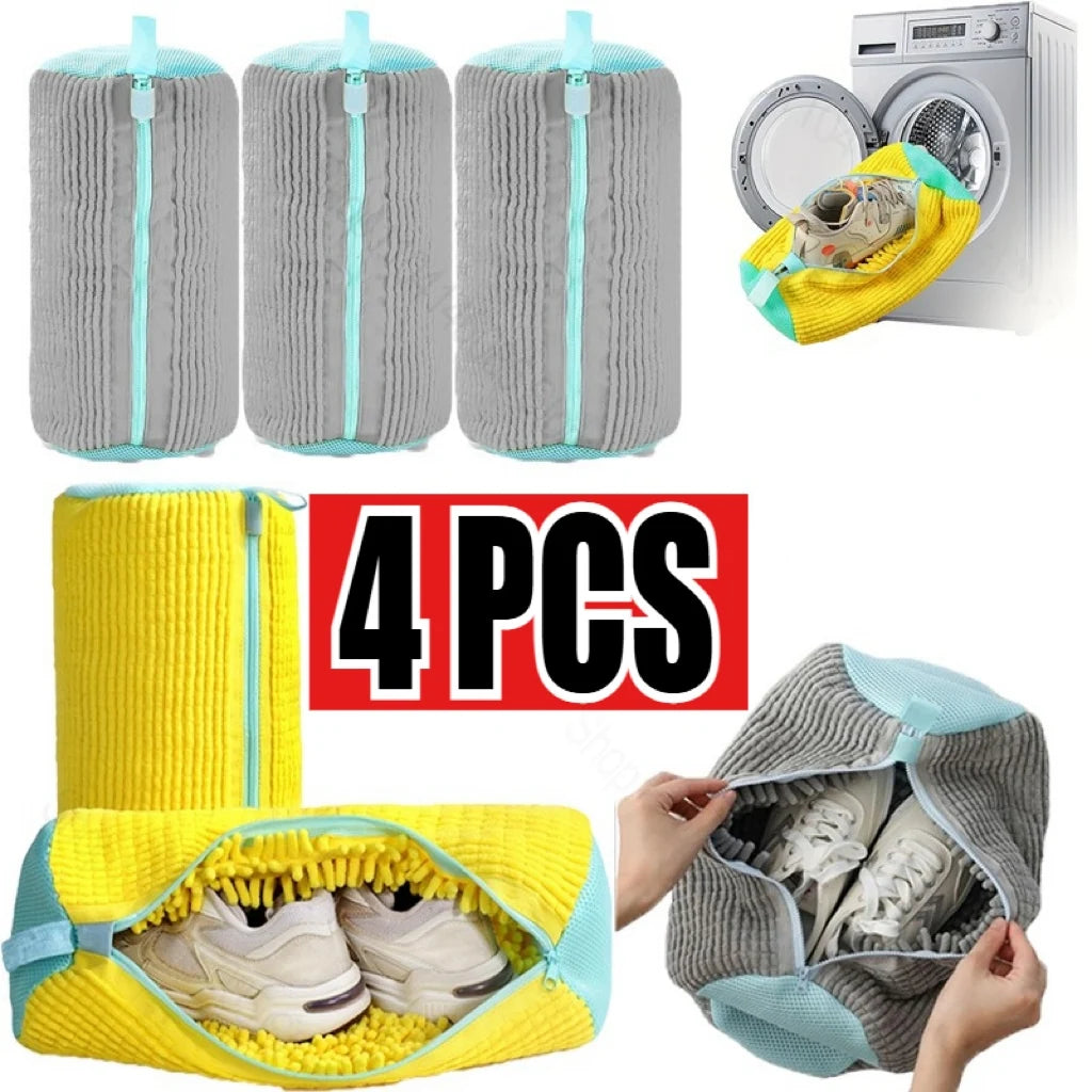 Premium Mesh Shoe Wash & Storage Bag – Soft Inner Lining Protects Sneakers and Casual Shoes in Washer, Dryer, or During Travel