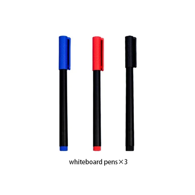 A5 Reusable Whiteboard Notebook Set with Whiteboard Pen Erasing Cloth Leather Memo Pad Weekly Planner Portable Stylish Office