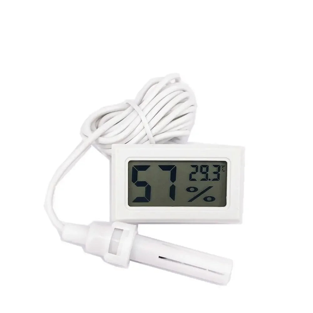 Square Embedded Digital Thermo-Hygrometer for Reptile Terrarium Humidity Box Home Industrial Digital Temperature Humidity Gauge